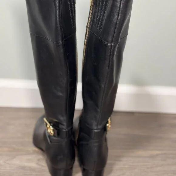 Black Michael Kors Tall Boots - Picture 3 of 6